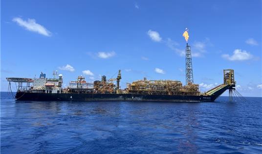 THỰC HIỆN KIỂM TRA PHẦN CHÌM THAY CHO LÊN ĐÀ TÀU FPSO PTSC LAM SON