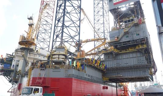 THỰC HIỆN KIỂM TRA PHẦN CHÌM THAY CHO LÊN ĐÀ GIÀN KHOAN PV DRILLING IX